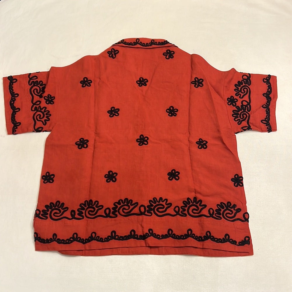 RHODE Rust Red Embroidered Set - Picture 9 of 9